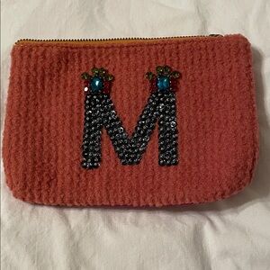Embellished Pink Cosmetic Bag